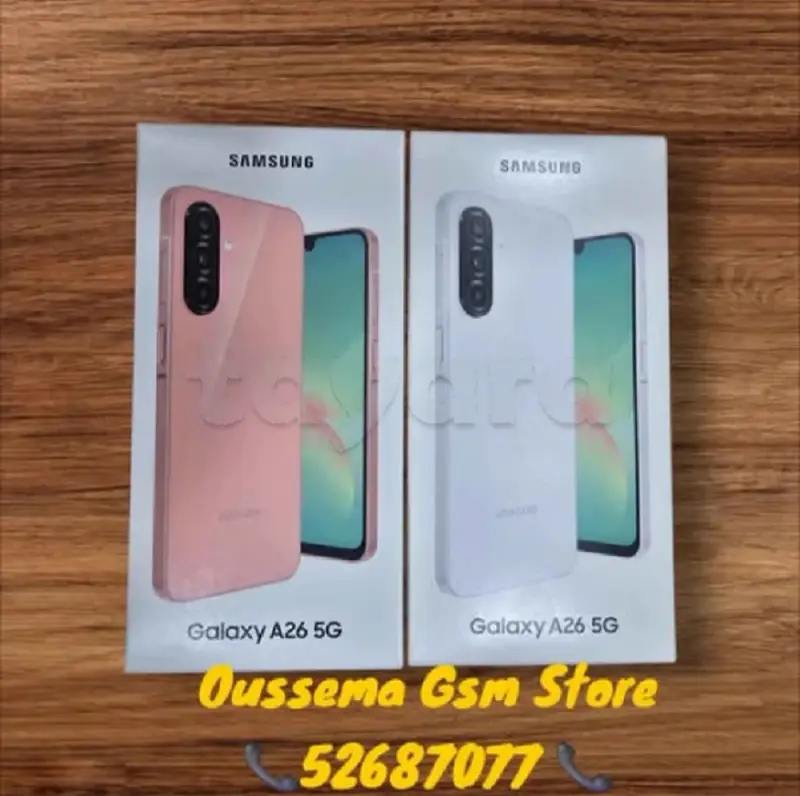 Samsung Galaxy A26 5G Neuf Cacheté paquet fermer
Tél:52687077